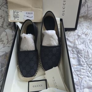 Gucci Black Espadrille Shoes